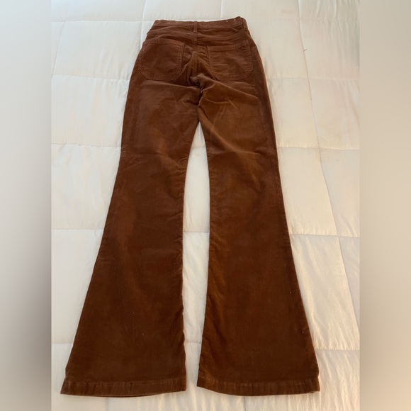 EUC Gap 70s high rise flare brown cords size 26L - Picture 3 of 11